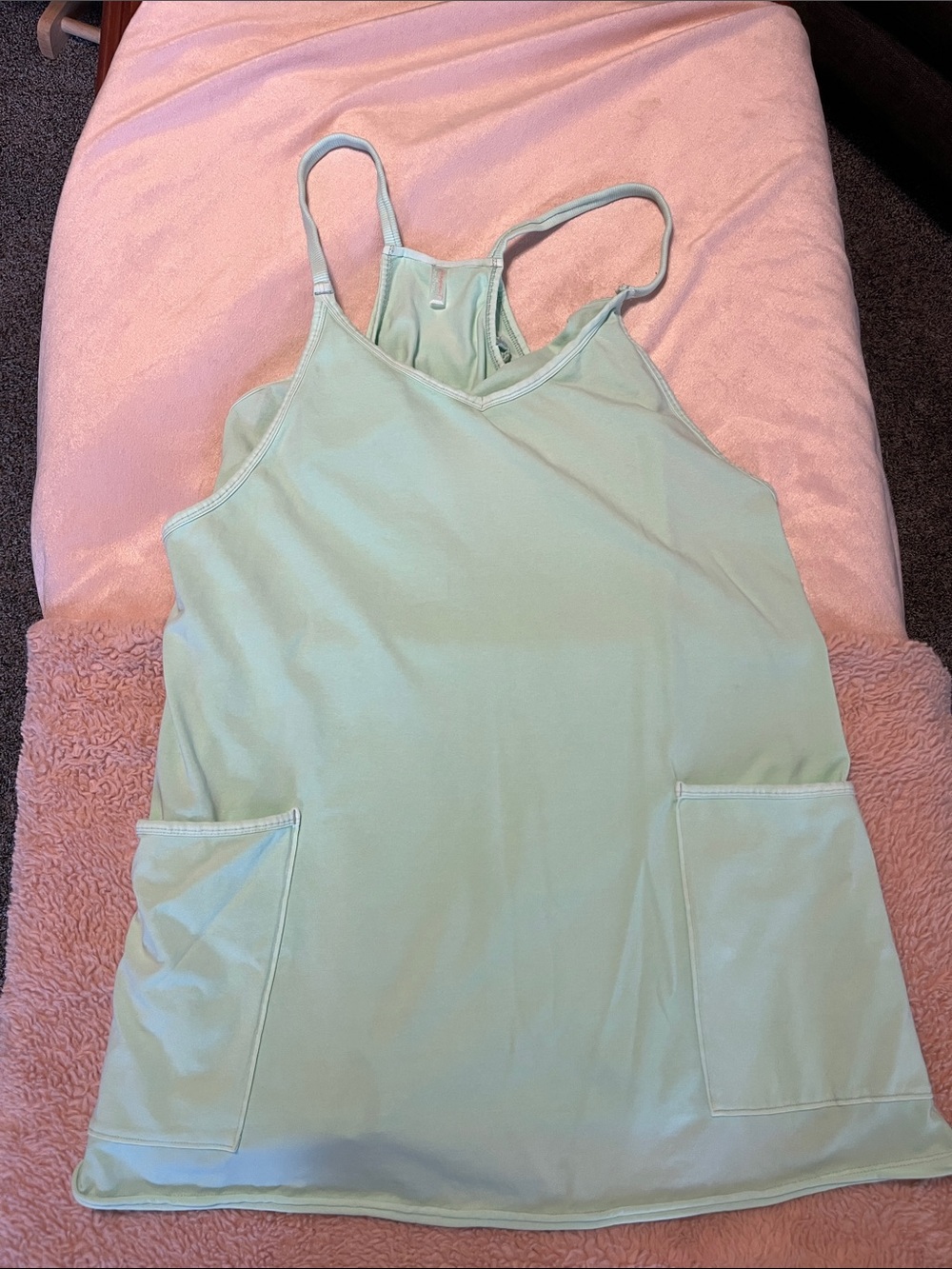 FP Movement Hot shot scoop neck patch pocket mini dress
